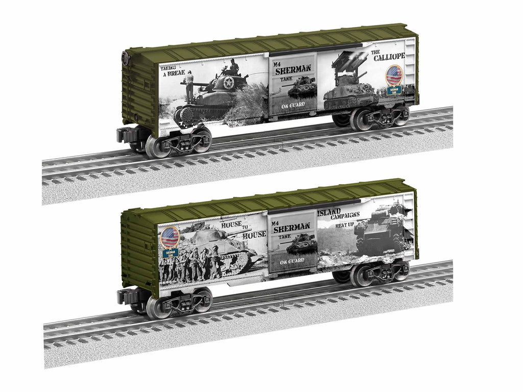 Lionel # 1938220 WWII Sherman Tank Boxcar