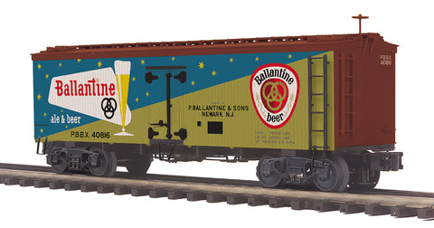 MTH # 20-94656 Ballantine Beer (#40816) 36' Woodsided Reefer Car