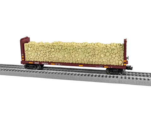 Lionel # 2043091 BNSF Standard O Bulkhead Flatcar #545475
