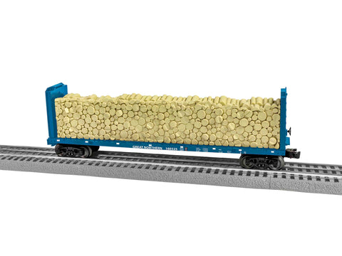 Lionel # 2043101 Great Northern Standard O Bulkhead Flatcar #160325