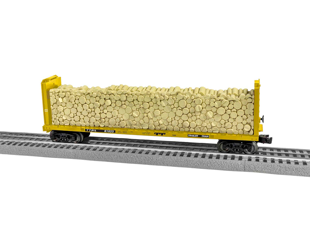 Lionel # 2043121 Trailer Train Standard O Bulkhead Flatcar #81023
