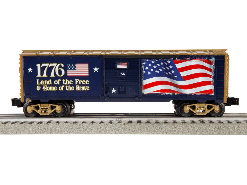 Lionel # 2228410 America Illuminated Boxcar