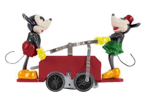 Lionel # 2335190 Disney's Mickey Mouse & Minnie Mouse Handcar/Red