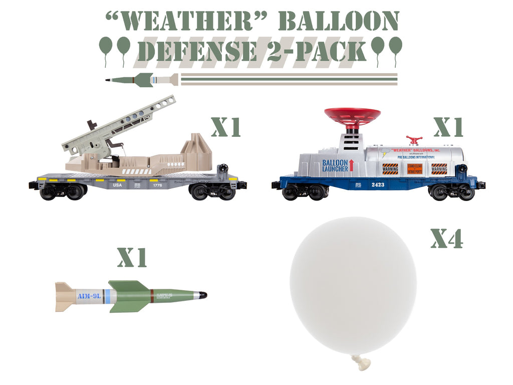 Lionel # 2428100 " Weather" Balloon Defense 2-Pack
