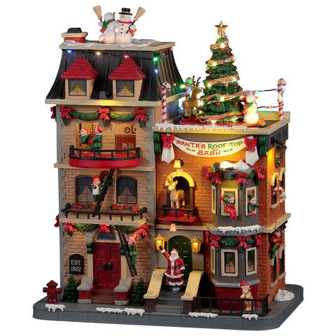 Lemax # 25861 Santa's Rooftop Bash