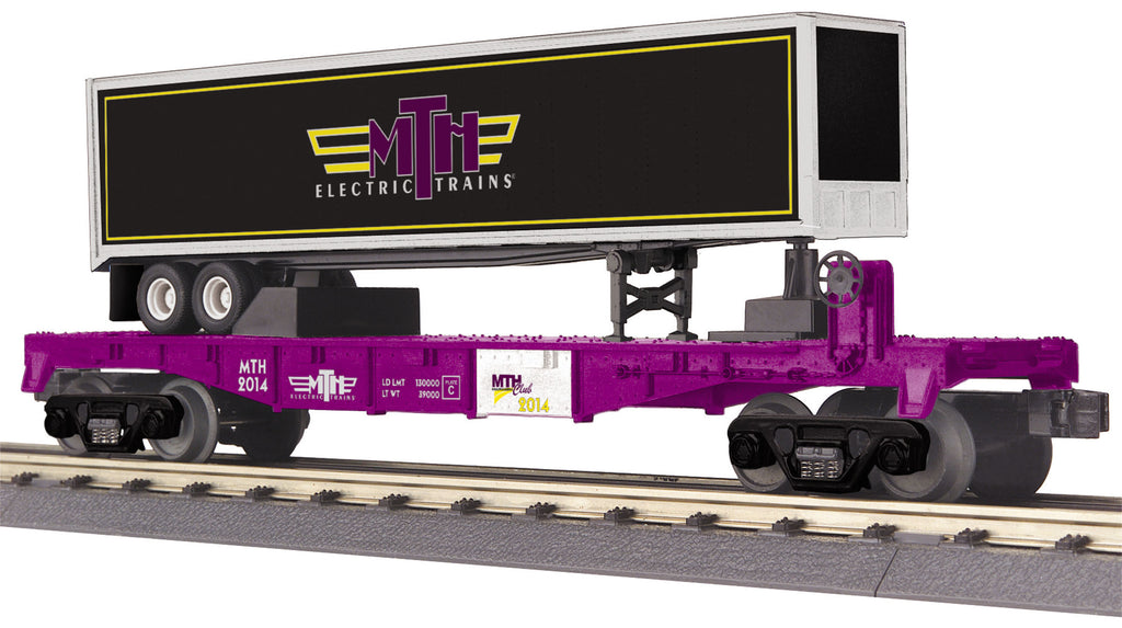 MTH # 30-76561 MTHRRC 2013 Flat Car w/Trailer
