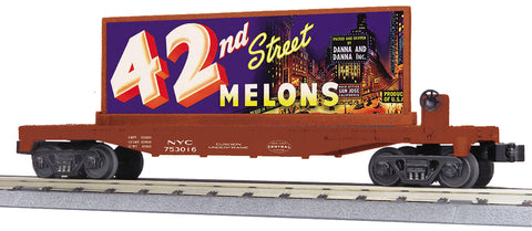 MTH # 30-76859 NYC Flat Car w/ Billboard