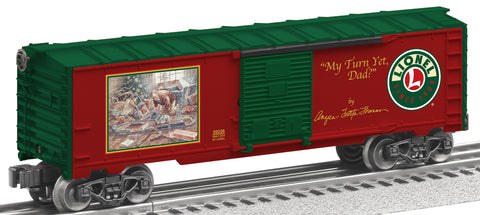 Lionel # 39336 "My Turn Yet, Dad?" 2010 Angela Trotta Thomas Boxcar