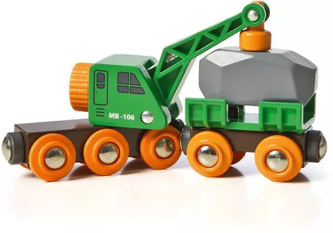 BRIO # 33698 Clever Crane Wagon
