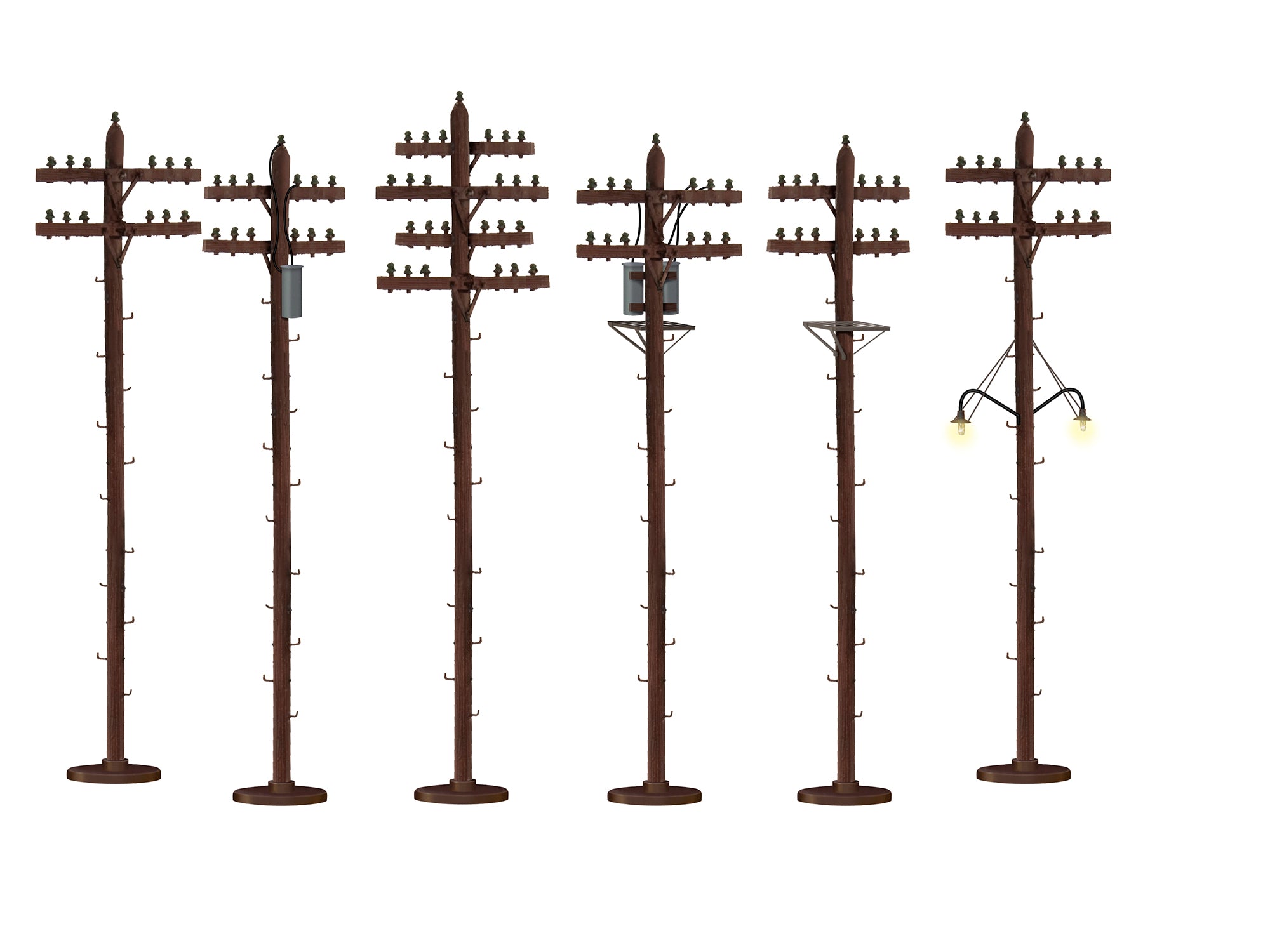 Lionel # 37939Scale Telephone Poles-Assorted 6-Pack