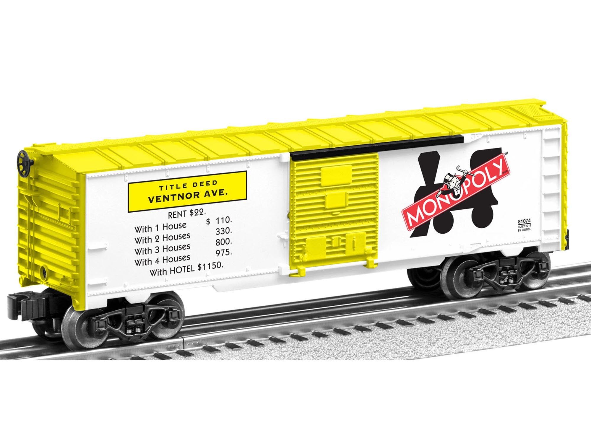 Lionel # 81074 Ventner Avenue Monopoly BoxCar