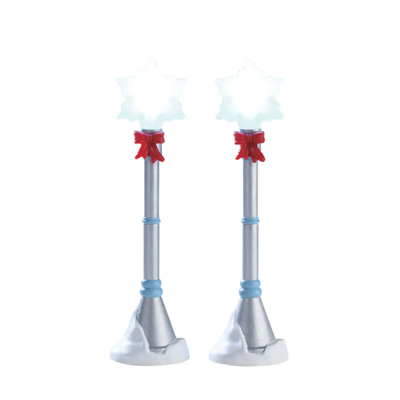 Lemax # 74228 Snowflake Lamp Post. Set Of 2