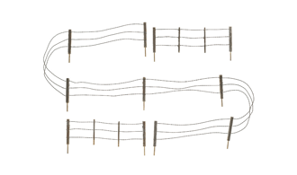Woodland Scenics # A3000 Barbed Wire Fence