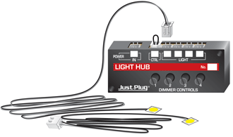 Woodland Scenics # JP5700 Lights & Hub Set