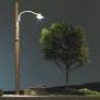 Woodland Scenics # JP5646 Street Lights Wooden Poles