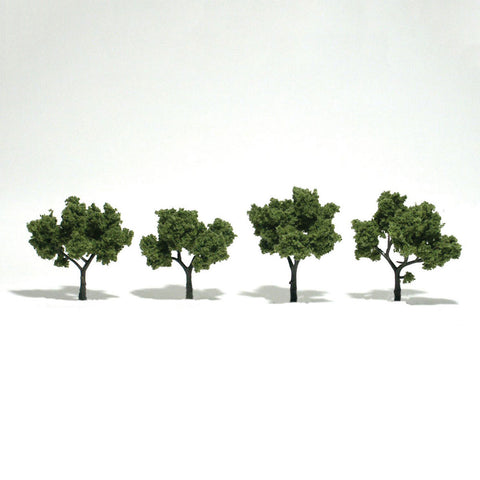 Woodland Scenics # TR1503 Light Green 2" to 3" Trees / 4-Pack