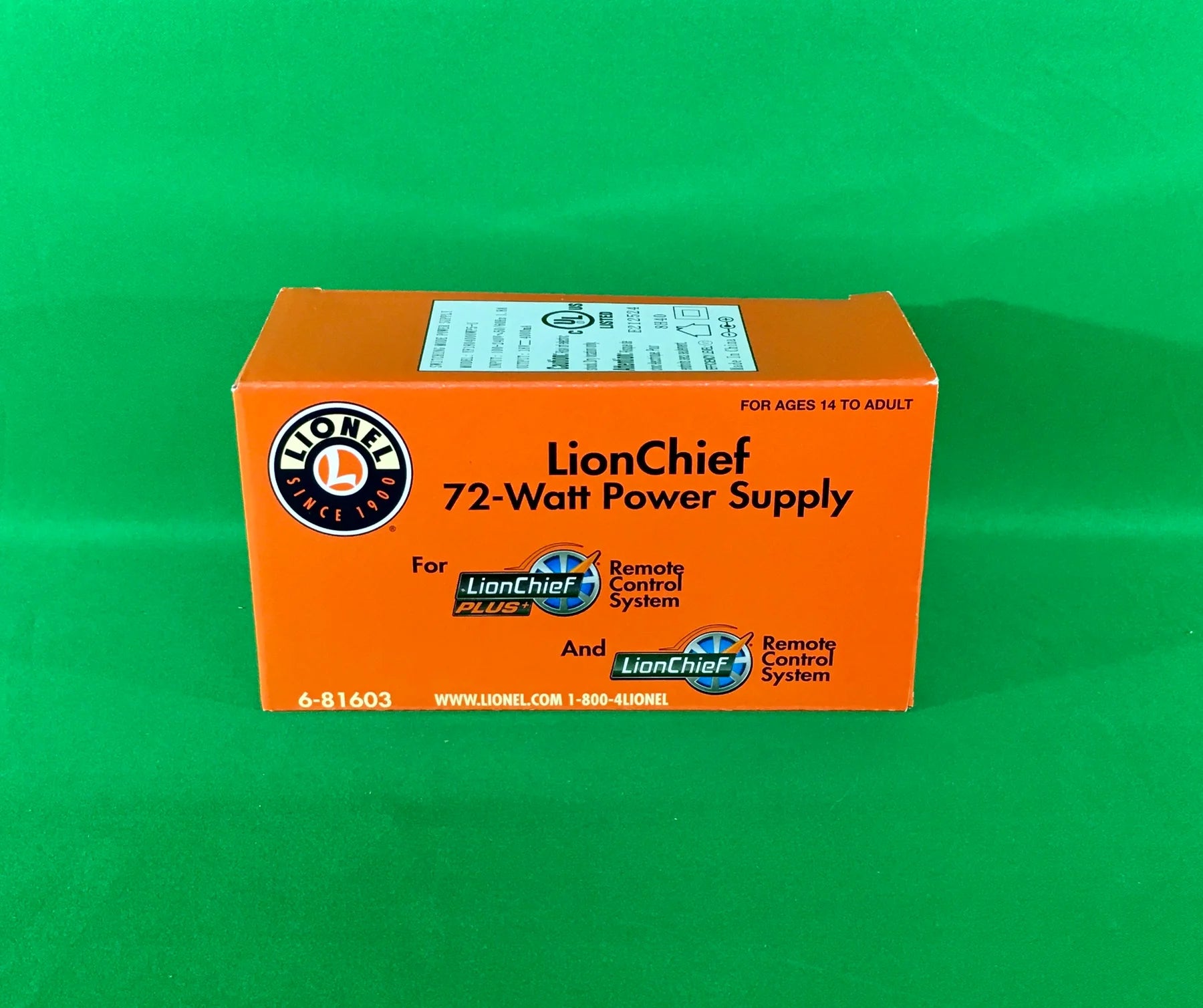 Lionel # 81603 LionChief 72-Watt Power Supply