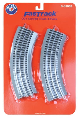 Lionel # 81862 Fastrak O31 Full Curve 4-Pack