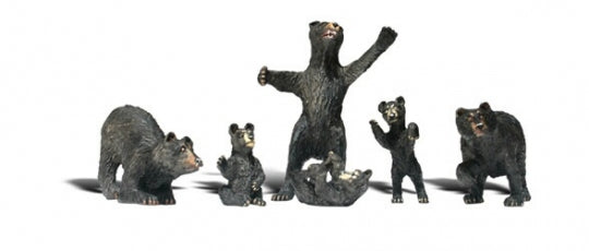 Woodland Scenics # A2737 O Scale Black Bears