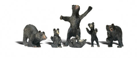 Woodland Scenics # A2737 O Scale Black Bears