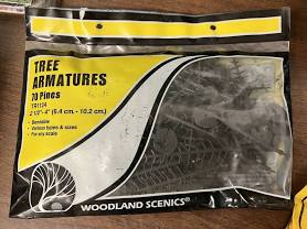 Woodland Scenics # TR1124 Tree Armatures /70 Pines