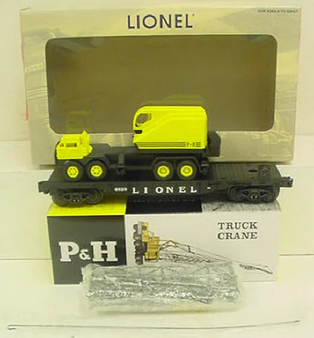 Lionel # 29486  6828 Flatcar With Harnischfeger Construction Crane