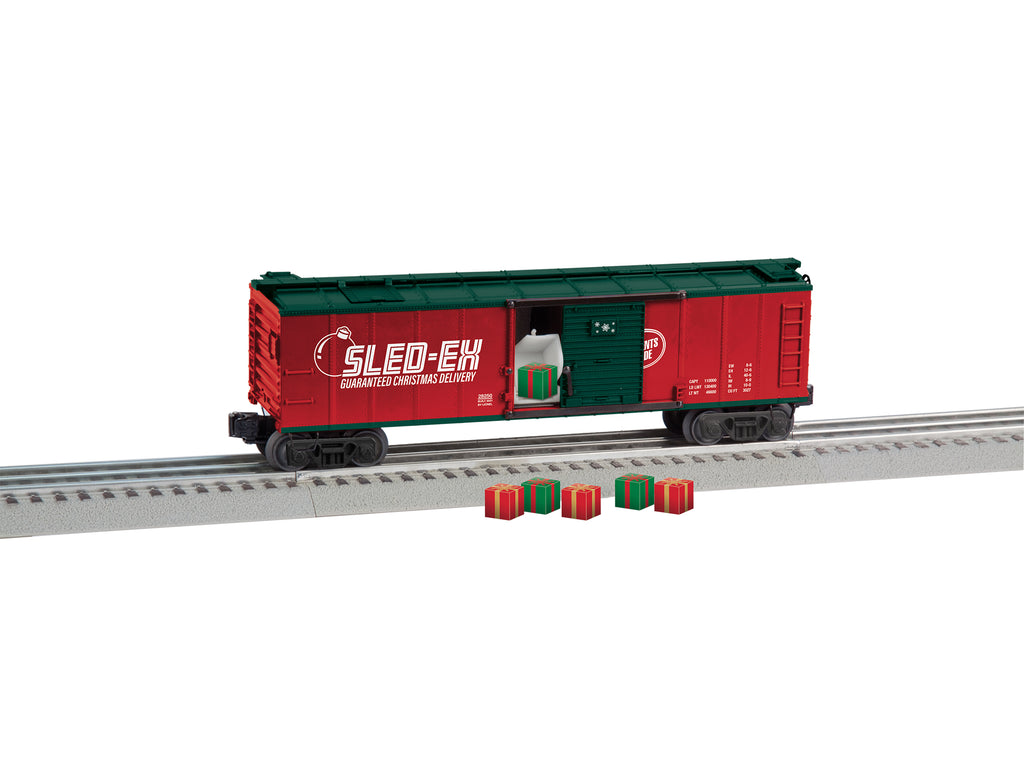 Lionel # 2128250 SledEx Present Unloading Car