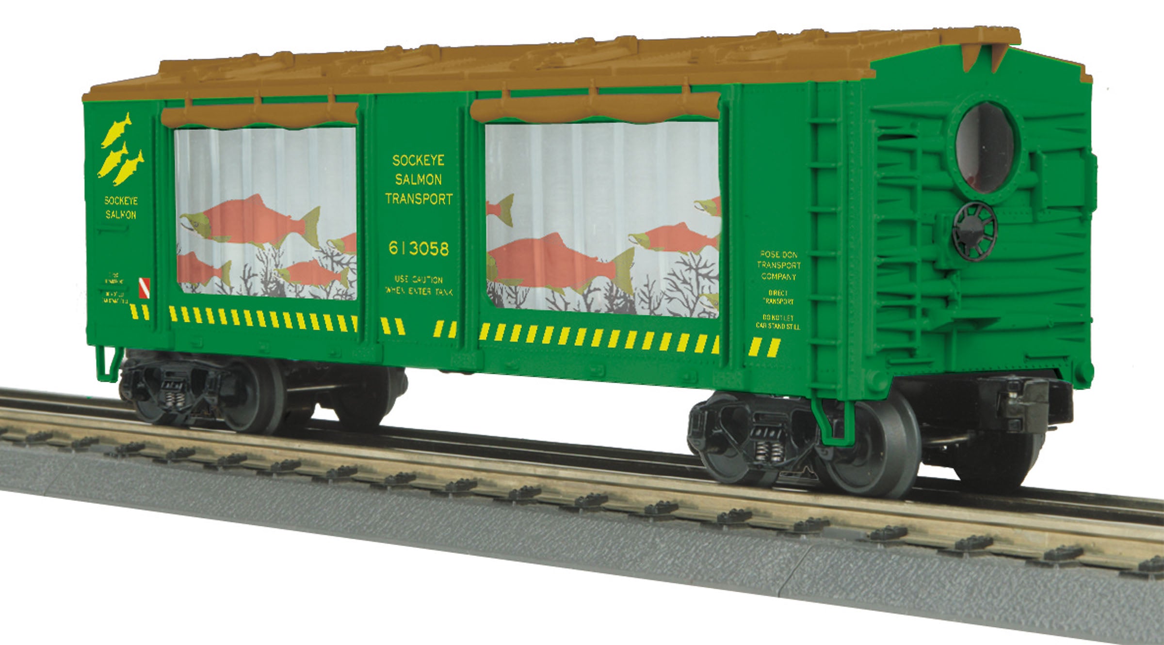 MTH # 30-79375 Sockeye Salmon Operating Aquarium Car