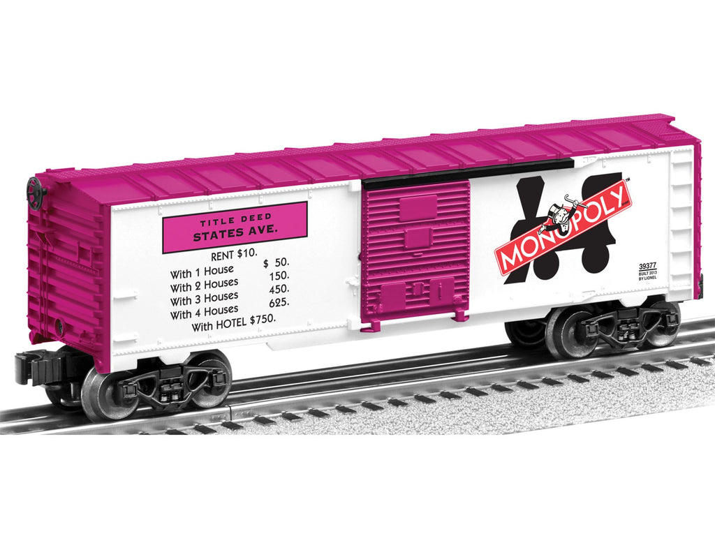 Lionel # 39377 States Avenue Monopoly BoxCar