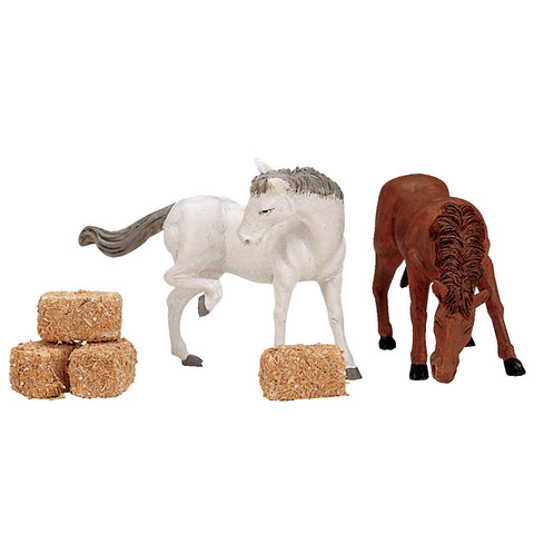 Lemax # 12511 Feed For The Horses Set Of Six