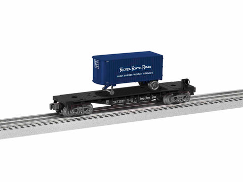 Lionel # 1928550 Nickel Plate TOFC Flatcar