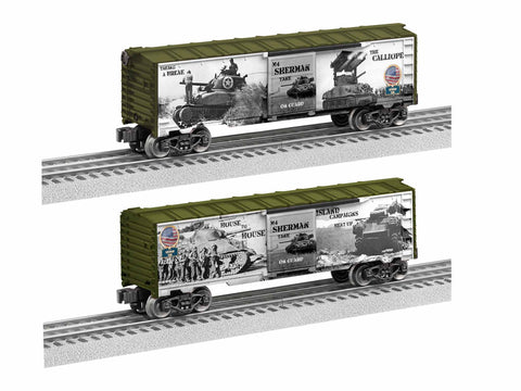 Lionel # 1938220 WWII Sherman Tank Boxcar