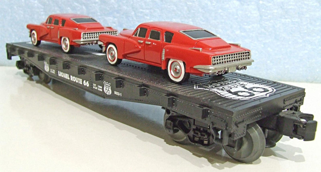 Lionel # 36000 Route 66 Flat Car W/ Sedans