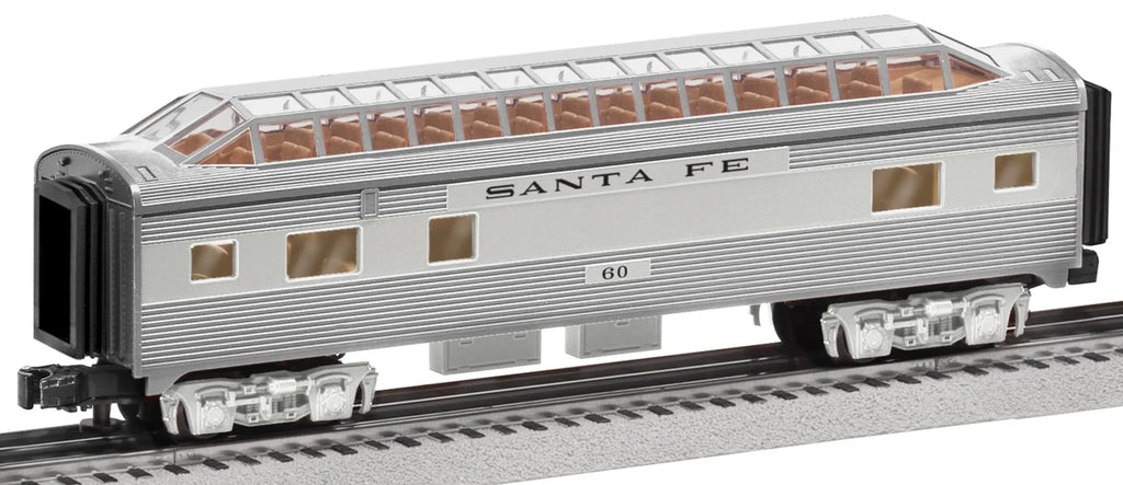 Lionel # 2427640 Santa Fe Add-On Full Vista Dome Car