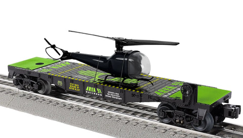 Lionel # 2528040 Area 51 UFO Recovery Helicopter Flatcar