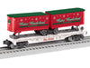 Lionel # 2528680 Winter Wonderland FlatCar w Piggyback Trailers