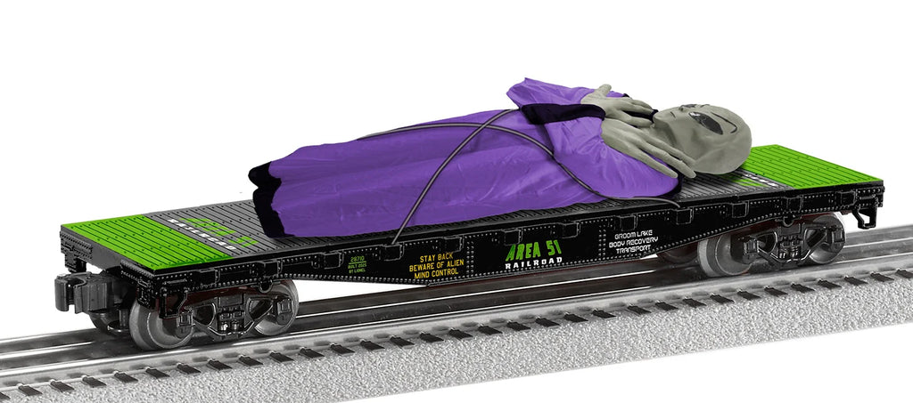 Lionel # 2528710 Take Me To Your Leader Alien Flatcar