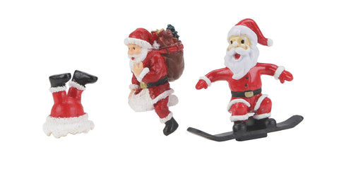 MTH # 30-11089 3-Piece Santa Figure Set