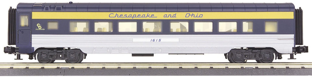 MTH # 30-6764 Chesapeake & Ohio60'Streamlined Coach Car