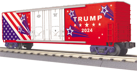 MTH # 30-71049 Donald J. Trump 50' Double Door Plugged Boxcar