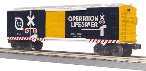 MTH # 3071120 Florida East Coast Box Car w/Blinking LED's