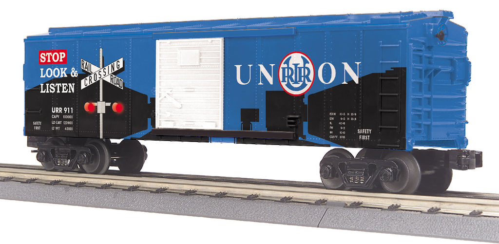 MTH # 30-74974 Union Rail Box Car w/Blinking LED's