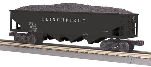 MTH # 30-75376 Clinchfield 4-Bay Hopper Car w/Coal Load