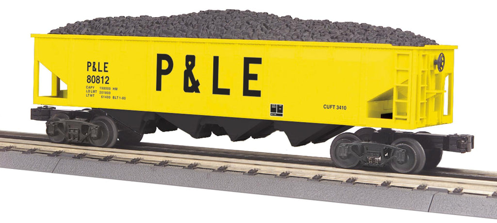 MTH # 30-75425 Pittsburgh & Lake Erie 4-Bay Hopper Car W/Coal Load