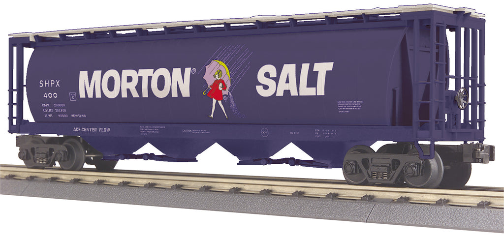 MTH # 75706 Morton Salt 4-Bay Cylindrical Hopper Car