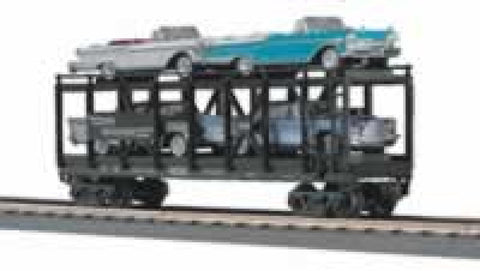 MTH # 30-7676 Auto Carrier w/ERTL '57 Chrysler & '57 Mercury
