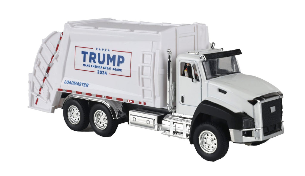 MTH # 30-76928 Donald J. Trump Flat Car with Garbage Truck