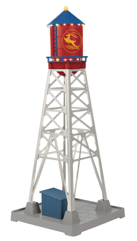 MTH # 30-90740 North Pole #193 Industrial Water Tower With LEDs