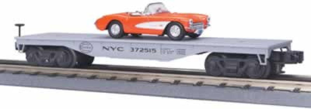 MTH # 33-7601NYC Flat w/Road Legends 1957 Corvette