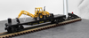 MTH # RK-7606L MTH Lines w/Ertl Backhoe Semi-Scale Flat Car